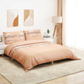 VidaXL Bettwäsche-Set 200x200 cm Baumwolle Rosa