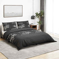 Vidaxl dekbedovertrekset 140x200 cm katoen zwart en wit
