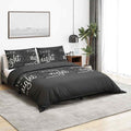 Vidaxl dekbedovertrekset 200x220 cm katoen zwart