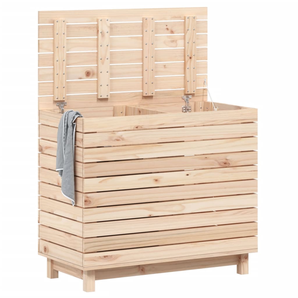 VIDAXL -Waschkorb 88,5x44x76 cm Festkiefer