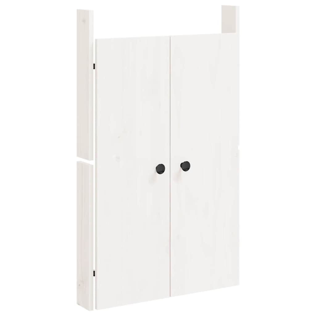 VidaXL Outdoor-Küchenschranktüren 50x9x82 cm Kiefernholz Weiß