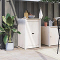 VidaXL Outdoor-Küchenschranktüren 50x9x82 cm Kiefernholz Weiß