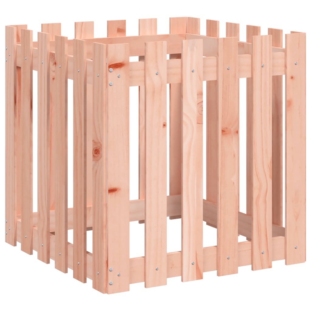 VIDAXL -Planungsbox mit Fechten 60x60x60 cm Massives Douglasienholz