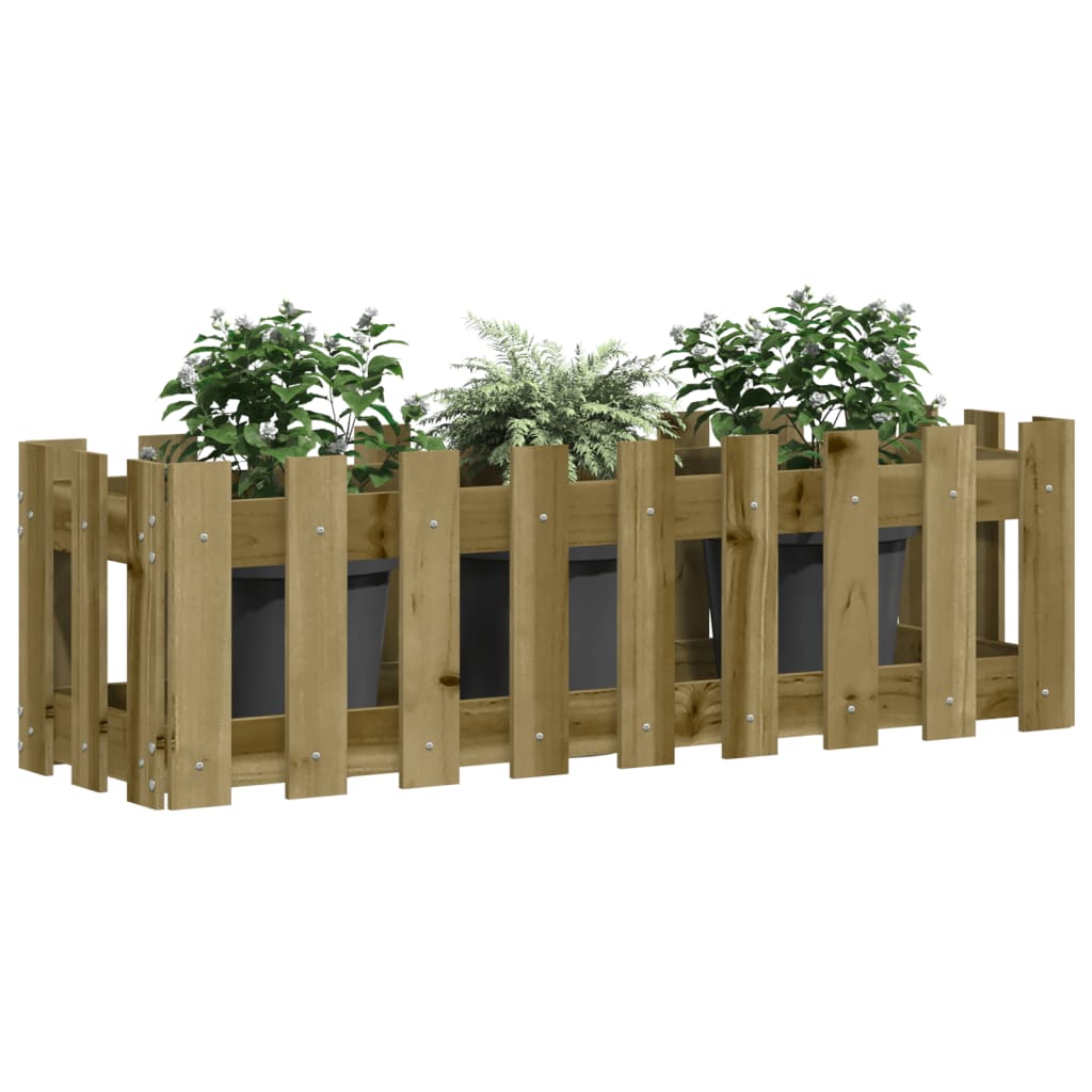 VidaXL Hochbeet-Pflanzkasten 100x30x30 cm, imprägniertes Holz