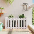 Vidaxx Pflanzer Insent Fence Design 100x50x50 cm Kiefern mit Weiß