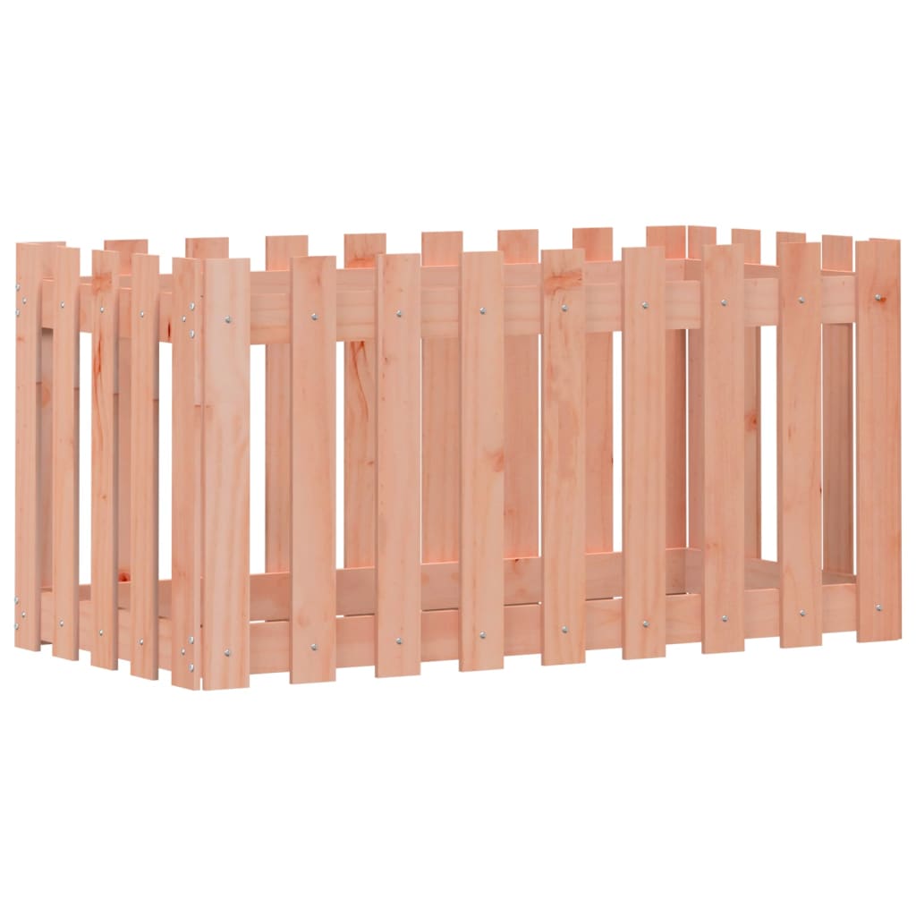 VIDAXL -Planungsbox erhöhte Zäune 100x50x50 cm Massives Douglas-Holz