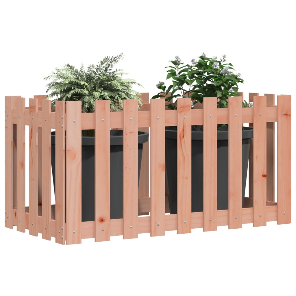 VIDAXL -Planungsbox erhöhte Zäune 100x50x50 cm Massives Douglas-Holz