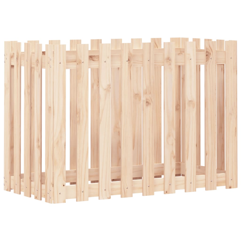 VIDAXL -Planzer mit Fechten 100x50x70 cm Kiefernholz angehoben