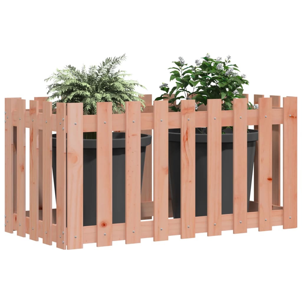 VIDAXL -Planungsbox erhöhte Zäune 100x50x70 cm Massives Douglas-Holz