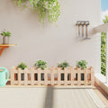 Vidaxl-Pflanzer mit Zaundesign 150 x 30 x 30 cm Kiefernholz