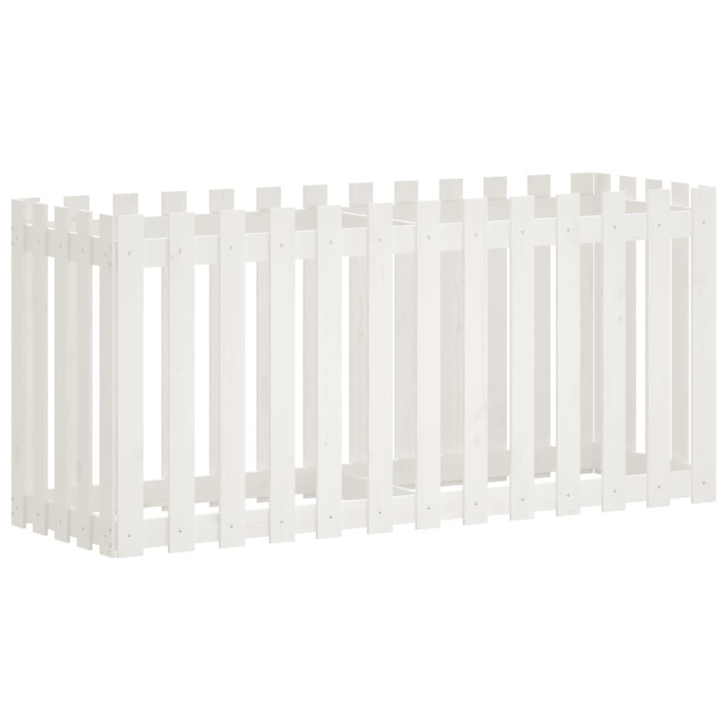 VidaXL Pflanzer Insent HEK Design 150x50x70 cm Kiefernholz Weiß weiß
