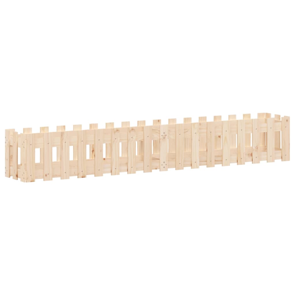 VidaXL -Planzer mit Wandgestaltung 200x30x30 cm Kiefernholz angehoben
