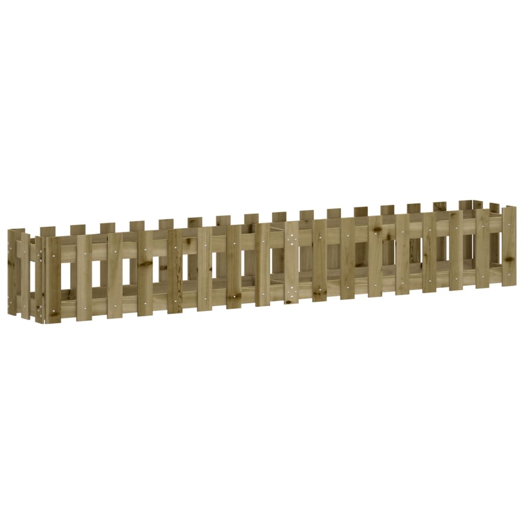 VIDAXL -Pflanzer reduziert HEK -Design 200x30x30 cm imprägniertes Holz