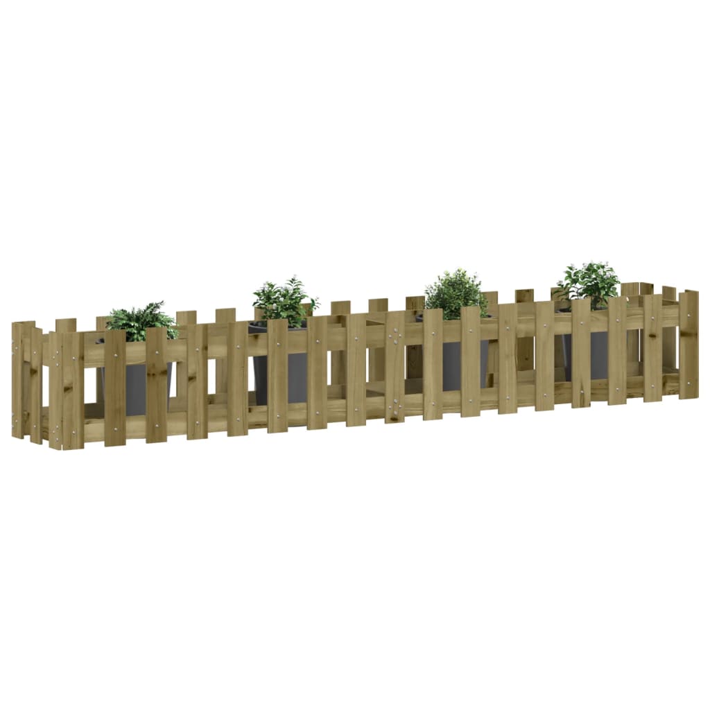 VIDAXL -Pflanzer reduziert HEK -Design 200x30x30 cm imprägniertes Holz
