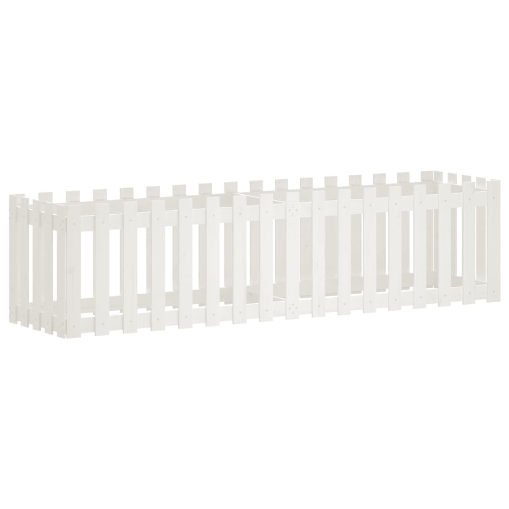 VidaXL Pflanzer Insent HEK Design 200x50x50 cm Kiefern mit Weiß