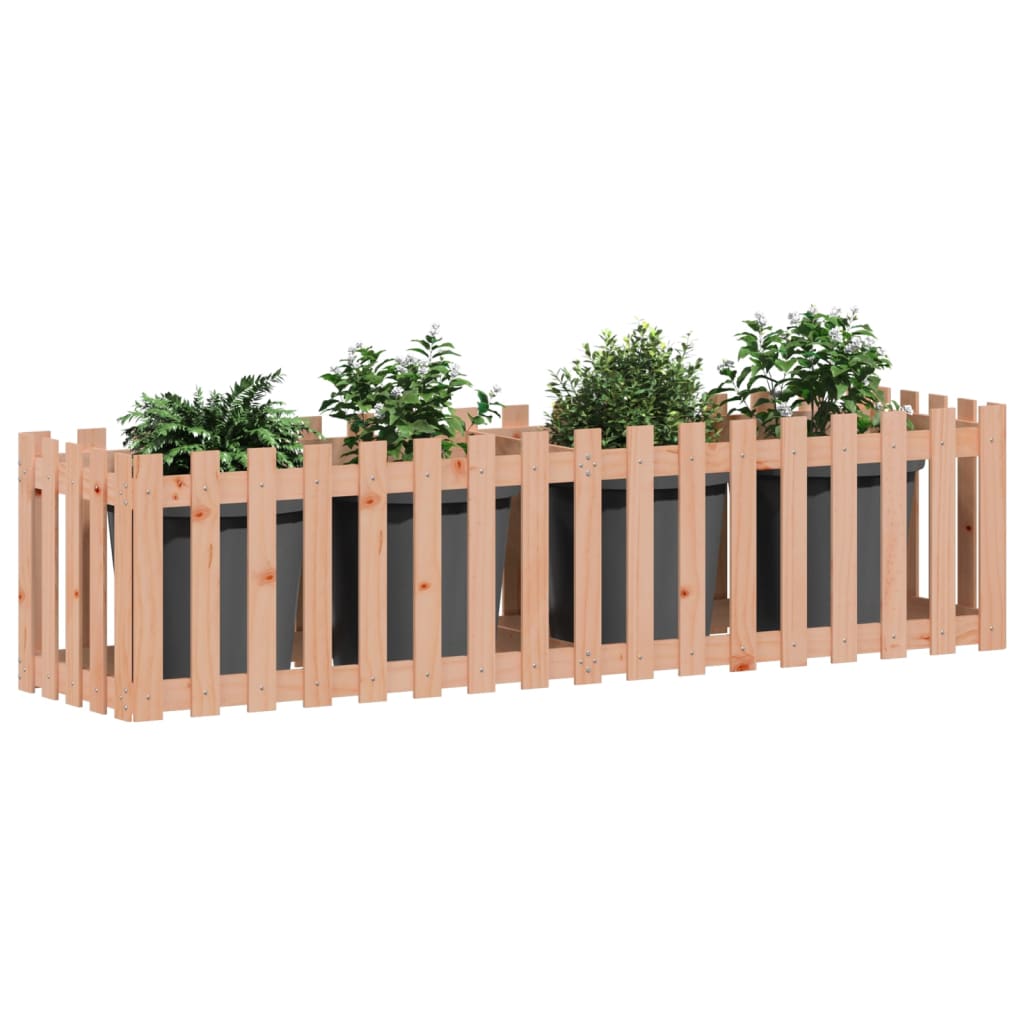 VidaXL Pflanzer erhöht das HEK -Design 200x50x50 cm Massives Douglas-Holz