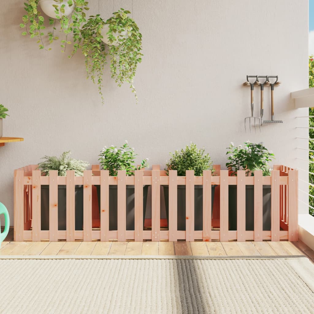 VidaXL Pflanzer erhöht das HEK -Design 200x50x50 cm Massives Douglas-Holz
