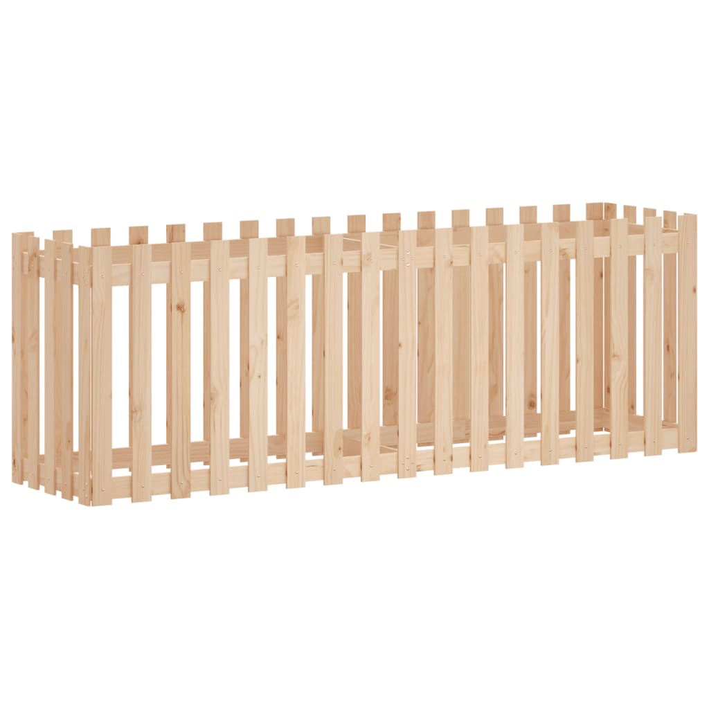 VidaXL -Planzer mit Wandgestaltung 200x50x70 cm Kiefernholz angehoben
