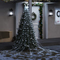 VidaXL Weihnachtsbaumbeleuchtung, 320 kaltweiße LEDs, 375 cm