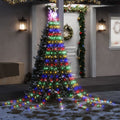 VidaXL Weihnachtsbaumbeleuchtung, 320 bunte LEDs, 375 cm