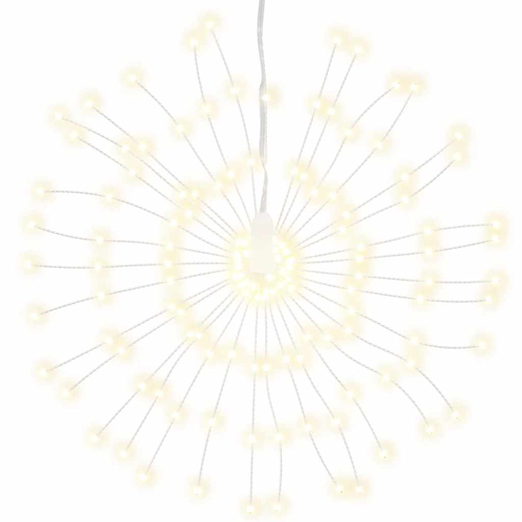 VidaXL Weihnachtslichter-Feuerwerk, 4 Stück, 140 warmweiße LEDs, 17 cm