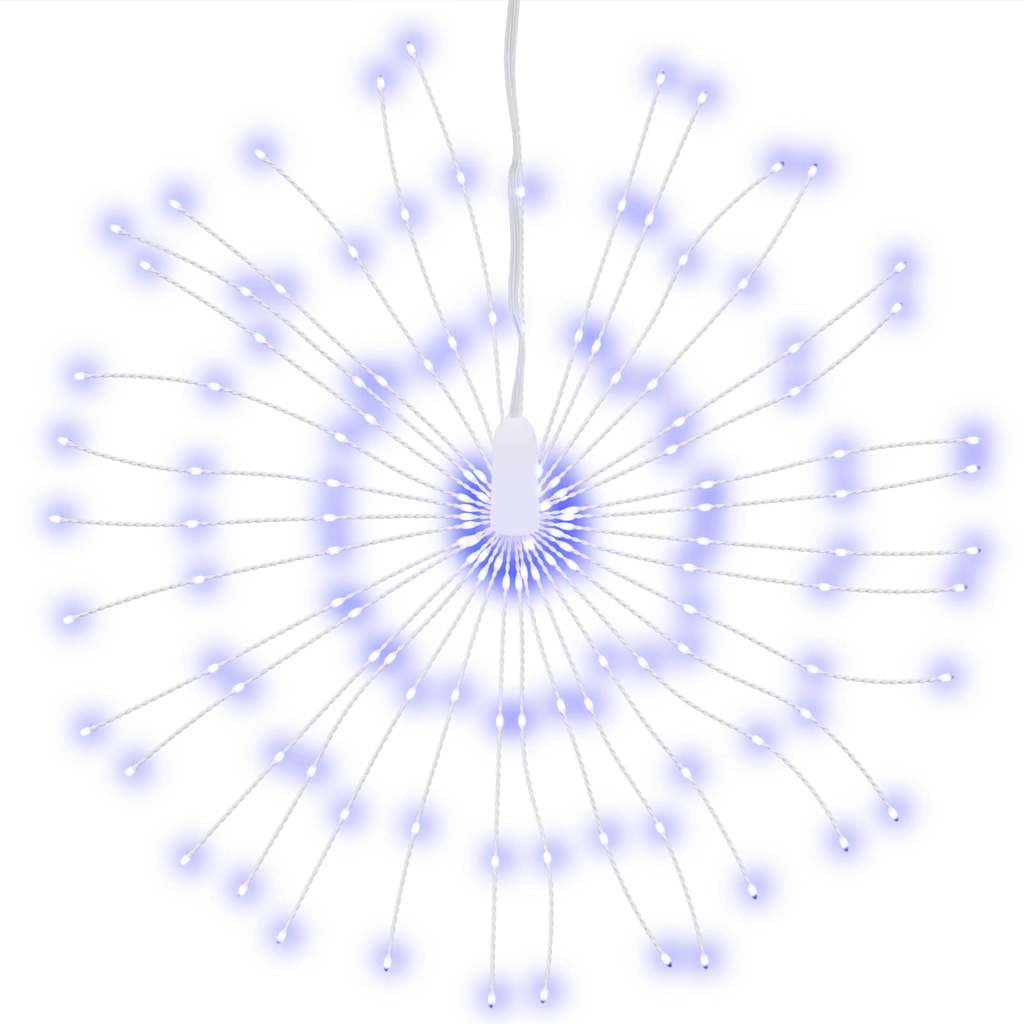 VidaXL Weihnachtslichter Feuerwerk 140 blaue LEDs 17 cm