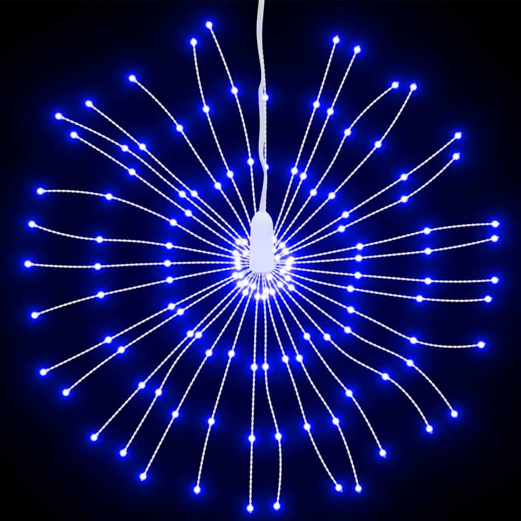 VidaXL Weihnachtslichter Feuerwerk 140 blaue LEDs 17 cm