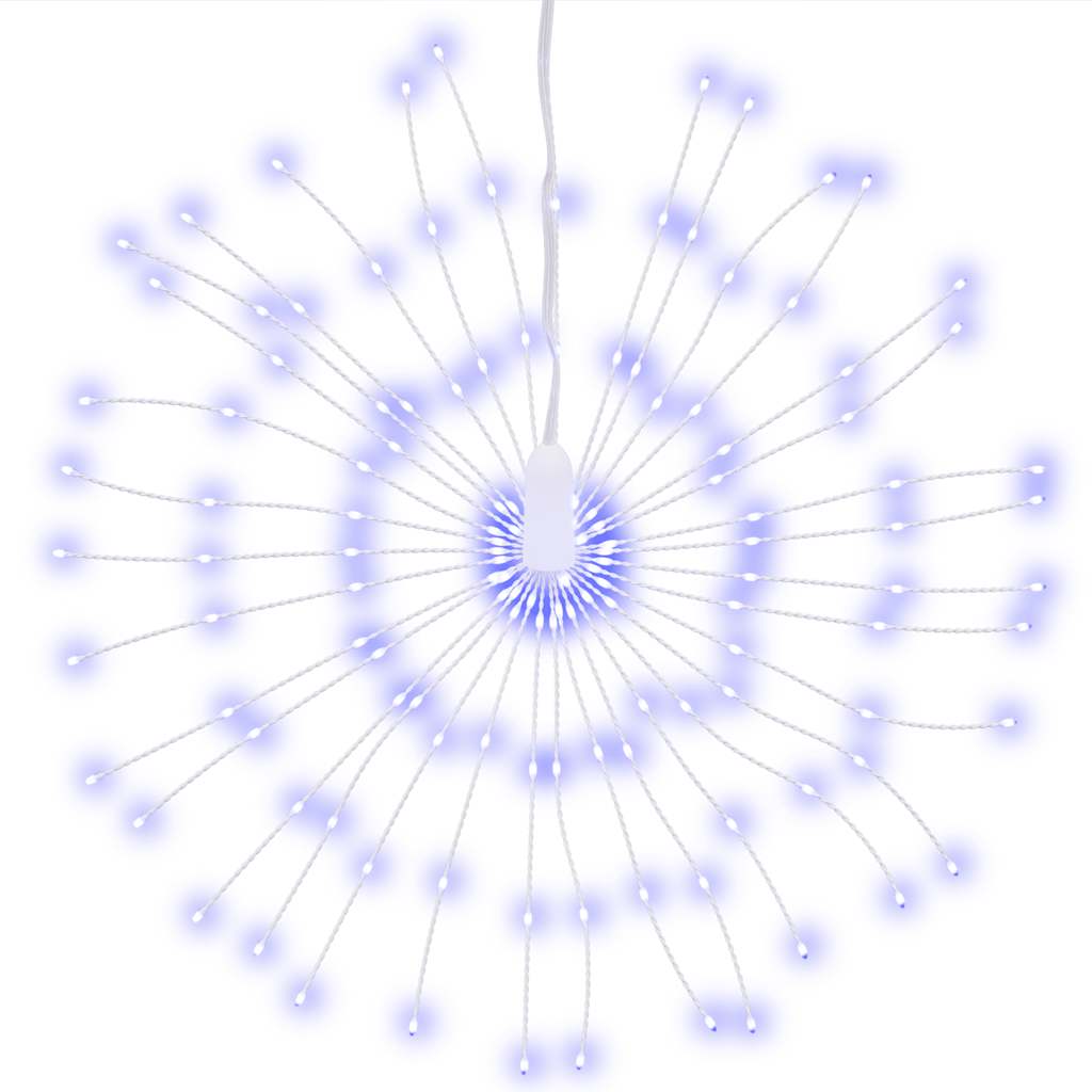 VidaXL Weihnachtslichter Feuerwerk 4 Stück 140 LEDs 17 cm blau