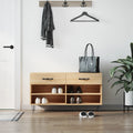 Vidaxx Schuhsofa 102x35x55 cm verarbeitetes Holz Sonoma Eichefarbe