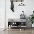 Vidaxx Schuhsofa 102x35x55 cm verarbeitetes Holzgrau Sonoma Eiche Farbe