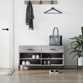 Vidaxx Schuhsofa 102x35x55 cm verarbeitetes Holzgrau Sonoma Eiche Farbe