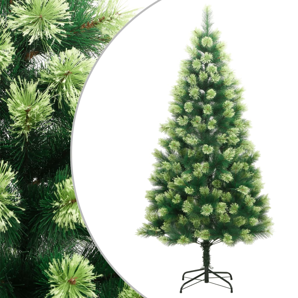 VidaXL Künstlicher Weihnachtsbaum mit Scharnieren und Ständer, 210 cm