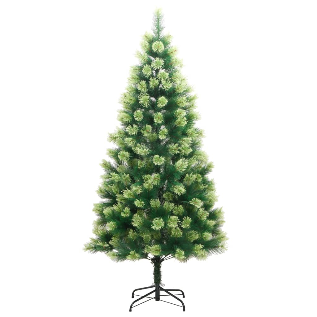 VidaXL Künstlicher Weihnachtsbaum mit Scharnieren und Ständer, 210 cm