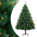 VidaXL Künstlicher Weihnachtsbaum mit Scharnieren und Ständer, 210 cm