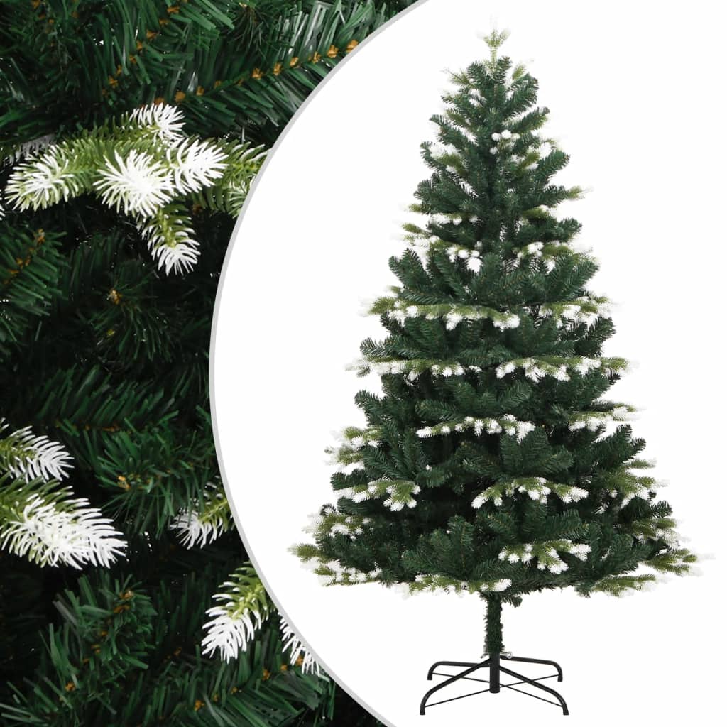 VidaXL Künstlicher Weihnachtsbaum mit Scharnieren und Schnee 240 cm