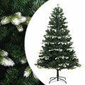 VidaXL Künstlicher Weihnachtsbaum mit Scharnieren und Schnee 240 cm
