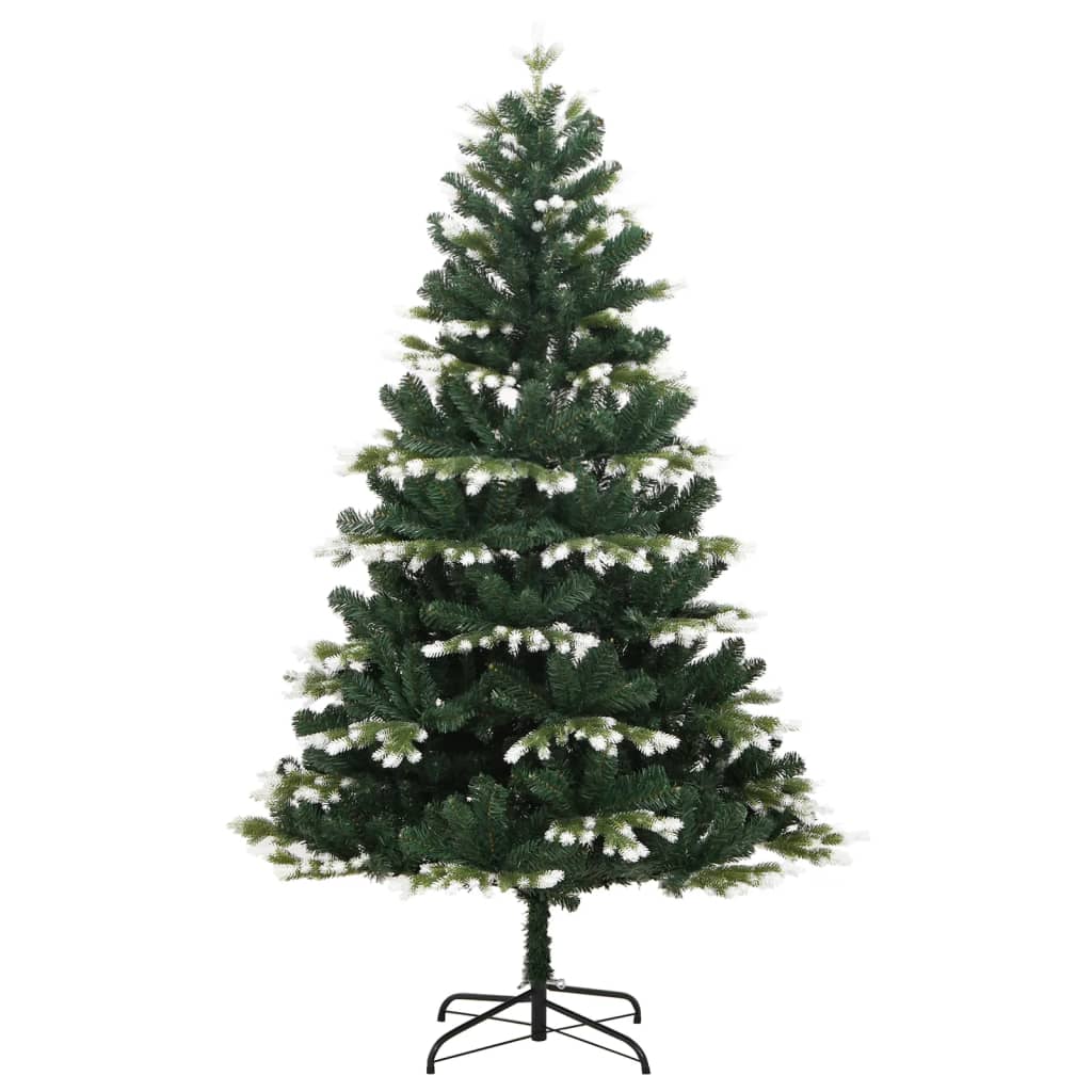 VidaXL Künstlicher Weihnachtsbaum mit Scharnieren und Schnee 240 cm