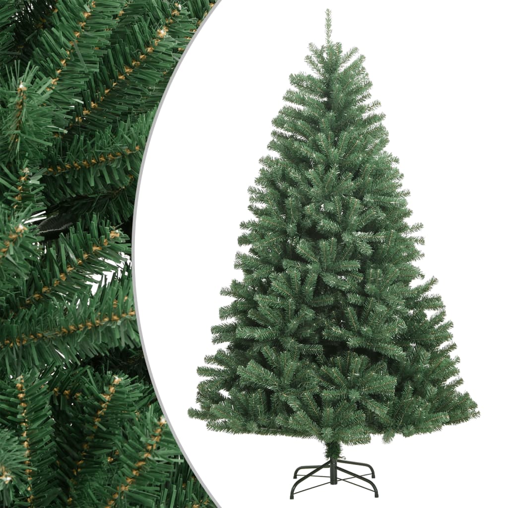 Vidaxl kunstkerstboom met scharnieren en standaard 150 cm