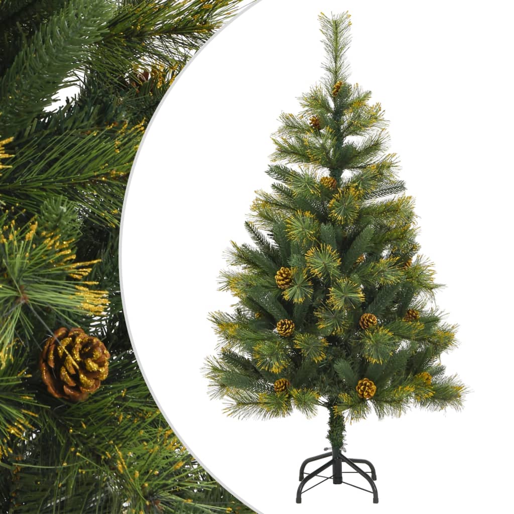 VidaXL Künstlicher Weihnachtsbaum mit Scharnieren und Ständer, 150 cm
