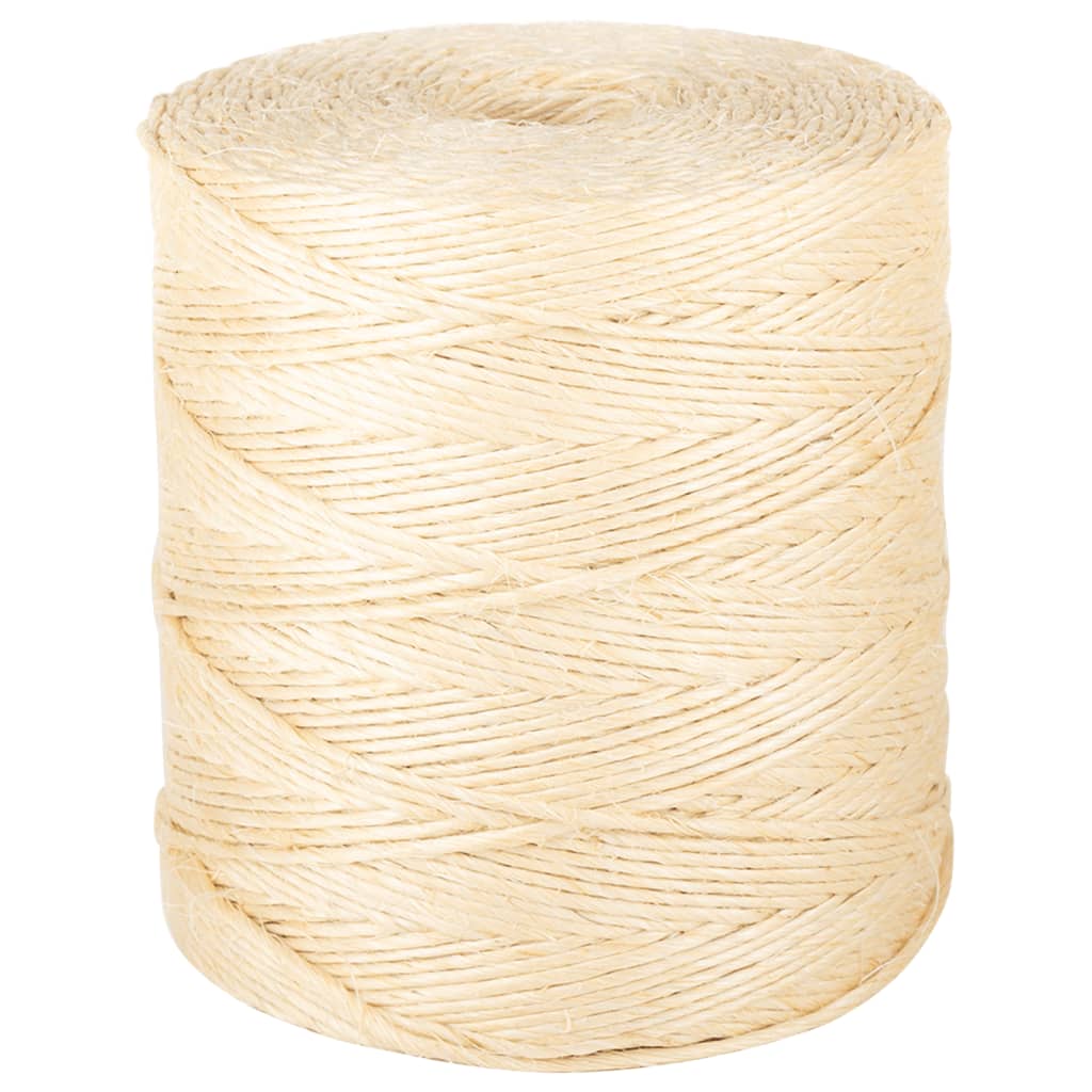 VidaXL Seil 2 mm 300 m 100% Sisal