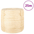 VidaXL Seil 6 mm 25 m 100% Sisal
