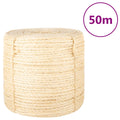 VidaXL Seil 6 mm 50 m 100% Sisal