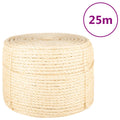 VidaXL Seil 10 mm 25 m 100% Sisal