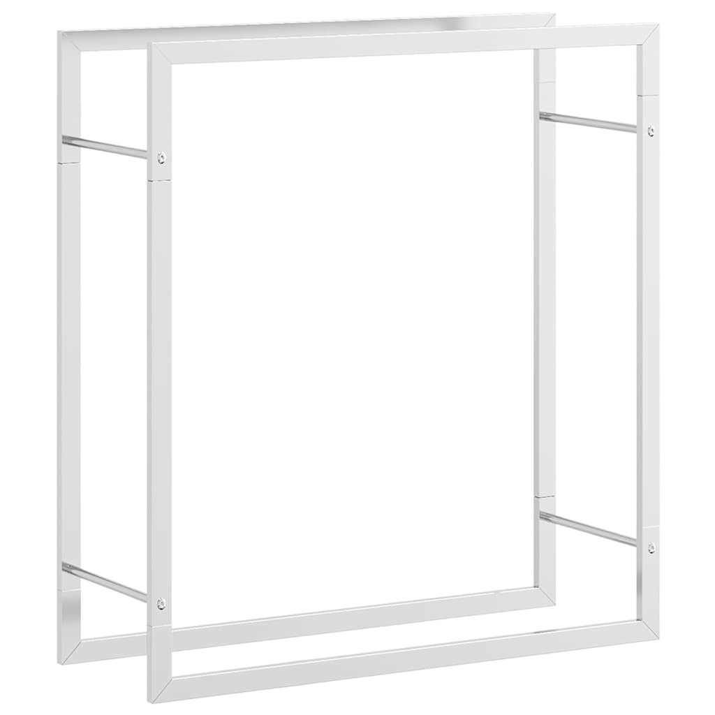 VidaXL Brennholzregal 80x28x86 cm Edelstahl