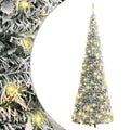 Vidaxl kunstkerstboom pop-up met sneeuw 200 led's 210 cm