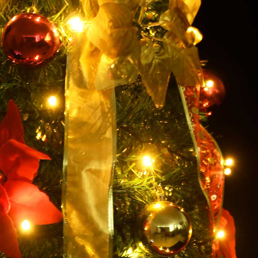 Vidaxl kunstkerstboom pop-up 50 led's 120 cm groen