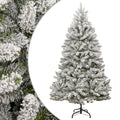 Vidaxl kunstkerstboom met scharnieren en sneeuw 240 cm