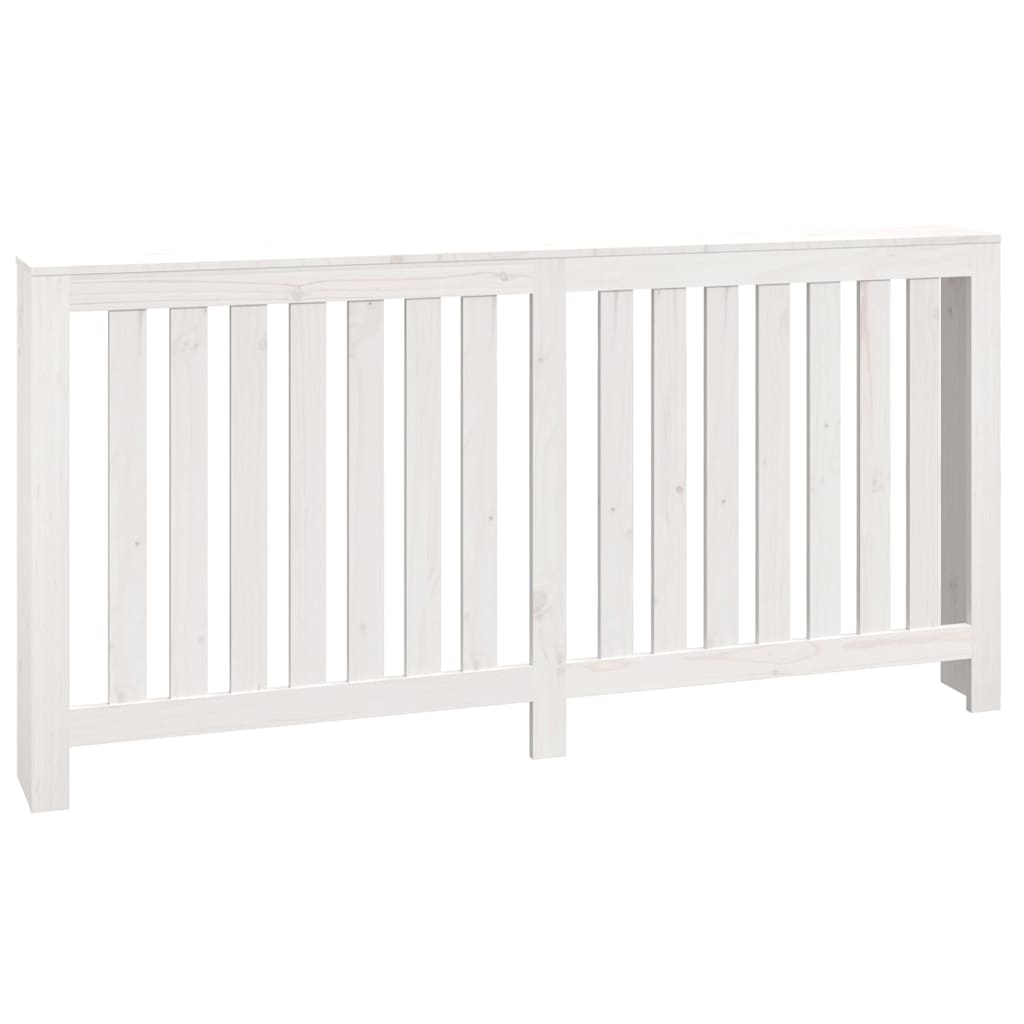 Vidaxl radiatorombouw 169x19x84 cm massief grenenhout wit