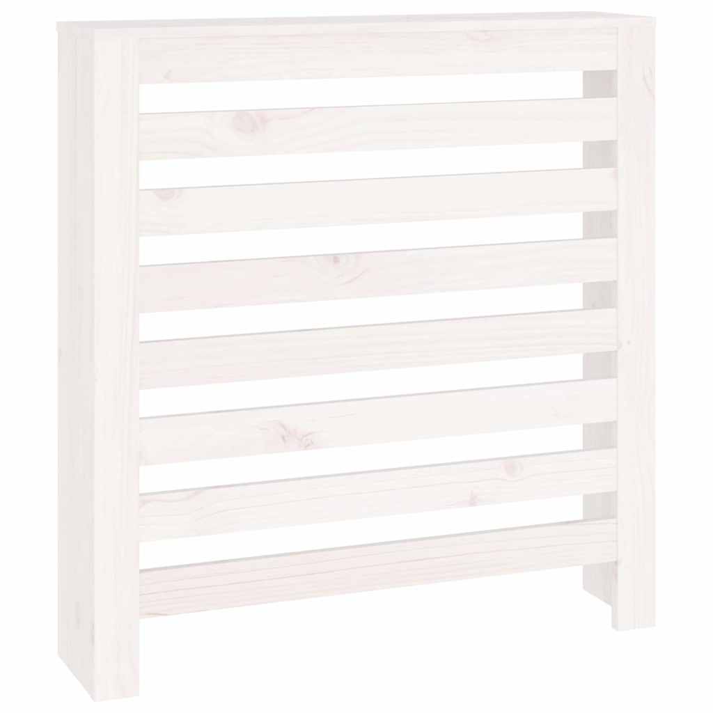 Vidaxl radiatorombouw 79,5x19x84 cm massief grenenhout wit