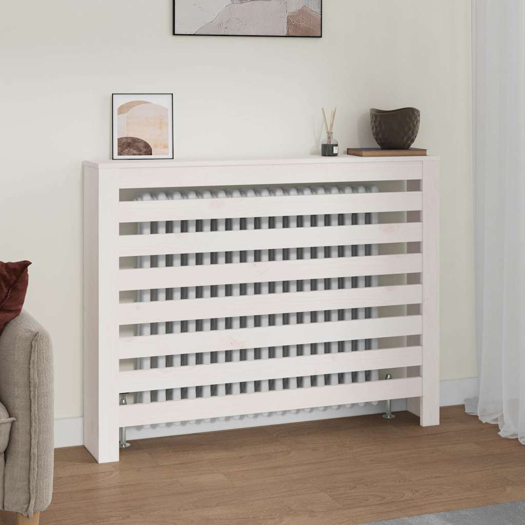 VIDAXL - Heizkörperkonstruktion 108,5 x 19 x 84 cm Festkieferweiß